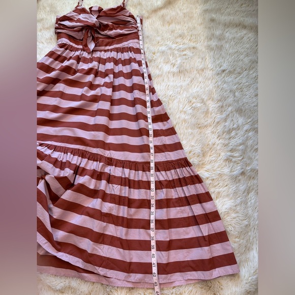 ALC Laurel Maxi Dress in Rust & Lavender Stripe Size 14 - Picture 3 of 14
